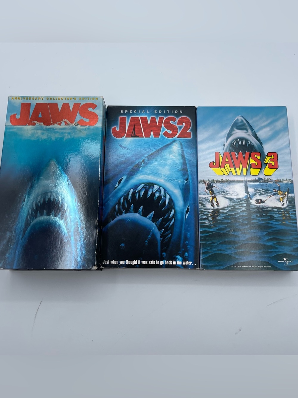Jaws 2-set VHS with Jaws 2 & 3 Collectors edition 2000s